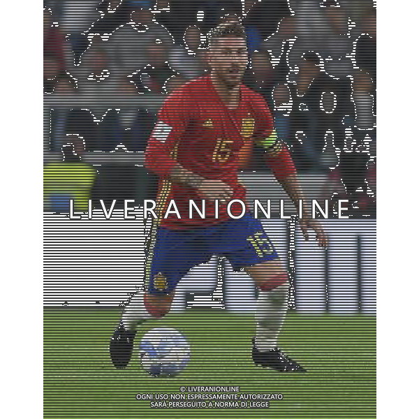 Qualificazioni al Campionato Mondiale FIFA Russia 2018 Gruppo G Torino - 06.10.2016 Italia-Spagna Nella Foto:ramos Sergio /Ph.Vitez-Ag. Aldo Liverani