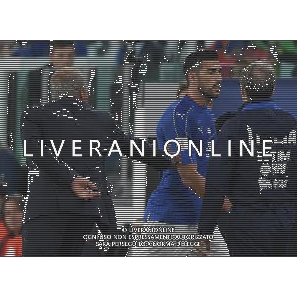 Qualificazioni al Campionato Mondiale FIFA Russia 2018 Gruppo G Torino - 06.10.2016 Italia-Spagna Nella Foto: graziano pelle\' non da la mano a giampiero ventura dopo la sostituzione /Ph.Vitez-Ag. Aldo Liverani