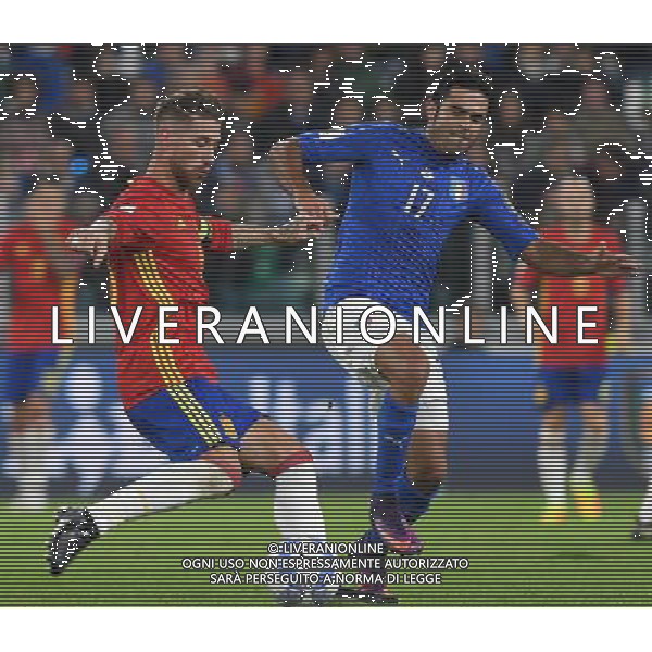 Qualificazioni al Campionato Mondiale FIFA Russia 2018 Gruppo G Torino - 06.10.2016 Italia-Spagna Nella Foto:eder e sergio ramos /Ph.Vitez-Ag. Aldo Liverani