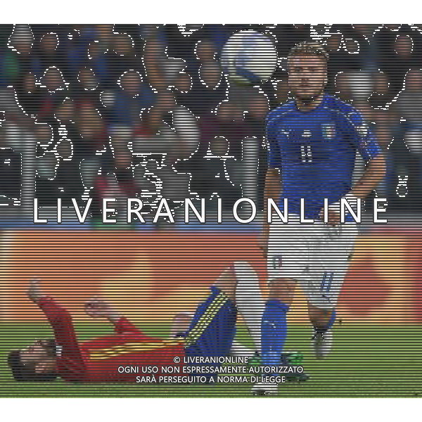 Qualificazioni al Campionato Mondiale FIFA Russia 2018 Gruppo G Torino - 06.10.2016 Italia-Spagna Nella Foto: ciro immobile pique /Ph.Vitez-Ag. Aldo Liverani