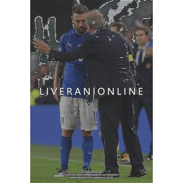 Qualificazioni al Campionato Mondiale FIFA Russia 2018 Gruppo G Torino - 06.10.2016 Italia-Spagna Nella Foto: daniele de rossi con giampiero ventura /Ph.Vitez-Ag. Aldo Liverani