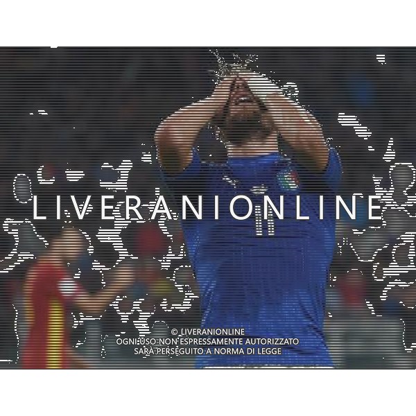 Qualificazioni al Campionato Mondiale FIFA Russia 2018 Gruppo G Torino - 06.10.2016 Italia-Spagna Nella Foto:delusione ciro immobile dopo un\'occasione mancata /Ph.Vitez-Ag. Aldo Liverani