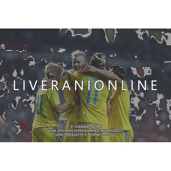 World Cup 2018 qualifier Group I football match between Turkey vs Ukraine at Torku Arena in Konya, Turkey on October 06 , 2016. Pictured : Ukrainan players celebrates for Artem Kravets \' s goal. KWALIFIKACJE ELIMINACJE MISTRZOSTWA SWIATA ROSJA 2018 PILKA NOZNA SEZON 2016/2017 TURCJA vs UKRAINA FOT.SESKIM PHOTO/NEWSPIX.PL POLAND, TURKEY, GERMANY, AUSTRIA AND UK OUT !!! --- Newspix.pl AG ALDO LIVERANI SAS ONLY ITALY *** Local Caption *** www.newspix.pl mail us: info@newspix.pl call us: 0048 022 23 22 222 --- Polish Picture Agency by Ringier Axel Springer Poland