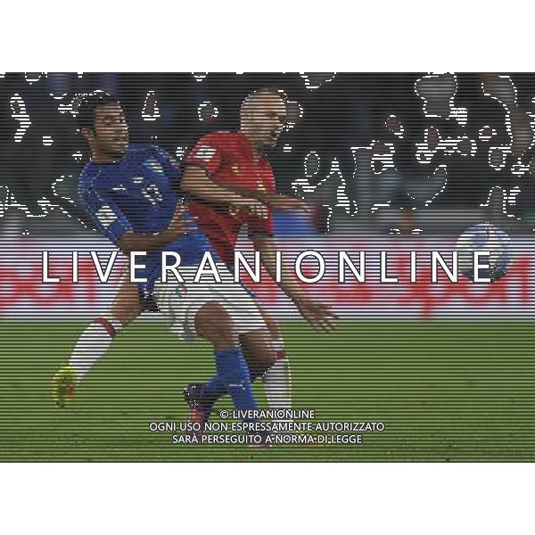 Qualificazioni al Campionato Mondiale FIFA Russia 2018 Gruppo G Torino - 06.10.2016 Italia-Spagna Nella Foto:Eder Citadin - Iniesta Andreas /Ph.Vitez-Ag. Aldo Liverani