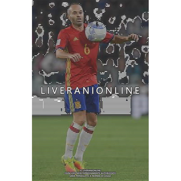 Qualificazioni al Campionato Mondiale FIFA Russia 2018 Gruppo G Torino - 06.10.2016 Italia-Spagna Nella Foto:Iniesta Andreas /Ph.Vitez-Ag. Aldo Liverani