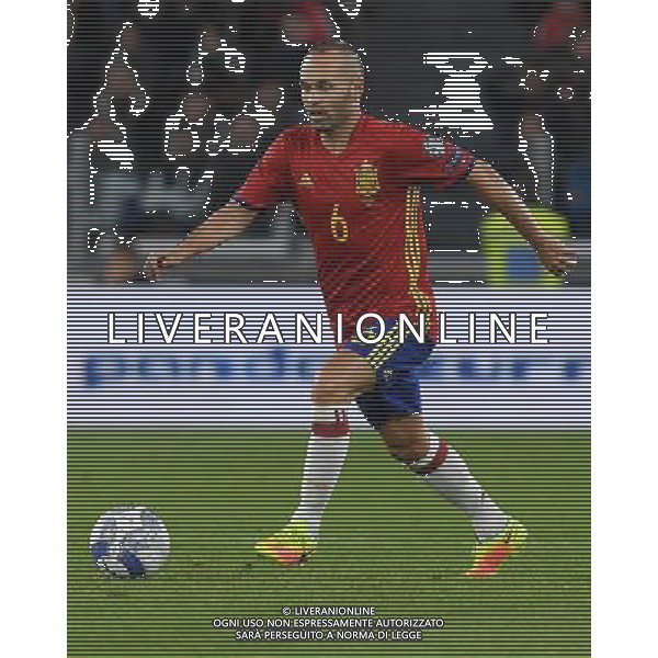 Qualificazioni al Campionato Mondiale FIFA Russia 2018 Gruppo G Torino - 06.10.2016 Italia-Spagna Nella Foto:Iniesta Andreas /Ph.Vitez-Ag. Aldo Liverani