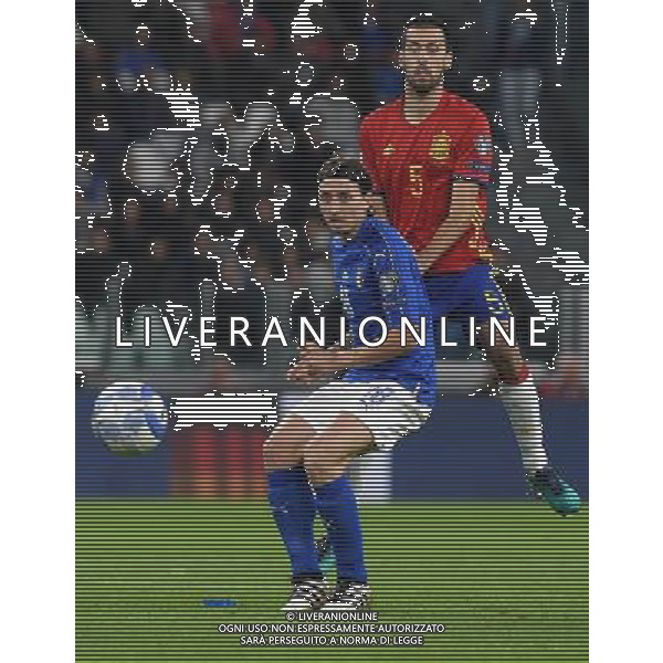 Qualificazioni al Campionato Mondiale FIFA Russia 2018 Gruppo G Torino - 06.10.2016 Italia-Spagna Nella Foto:Montolivo Riccardo - Busquets Sergio /Ph.Vitez-Ag. Aldo Liverani