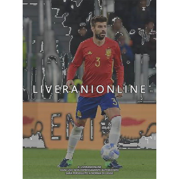 Qualificazioni al Campionato Mondiale FIFA Russia 2018 Gruppo G Torino - 06.10.2016 Italia-Spagna Nella Foto:Pique\' Gerard /Ph.Vitez-Ag. Aldo Liverani