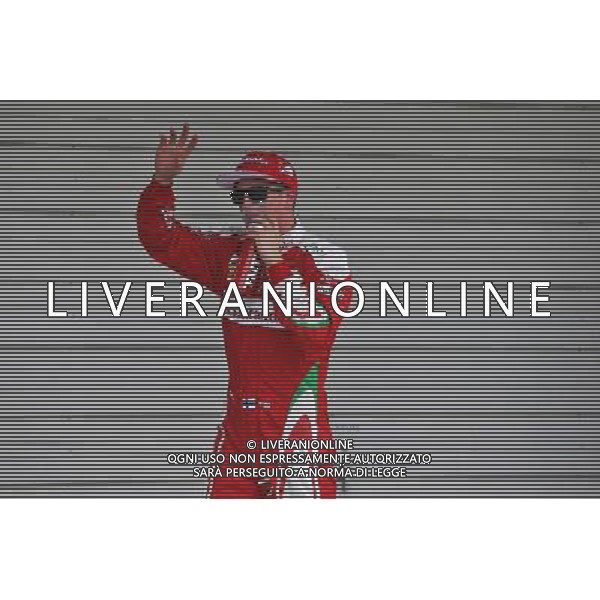 Kimi Raikkonen (FIN) Ferrari celebrates his third position in qualifying parc ferme. 08.10.2016. Formula 1 World Championship, Rd 17, Japanese Grand Prix, Suzuka, Japan, Qualifying Day AG ALDO LIVERANI SAS ONLY ITALY