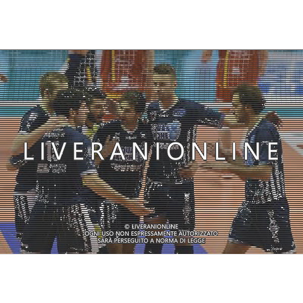 Regular Season SuperLega Volley UnipolSai 2016/2017 2a Giornata Ravenna - 07.10.2016 Brunge Ravenna-Top Volley Latina Nella Foto:Esultanza Latina /Ph.Vitez-Ag. Aldo Liverani