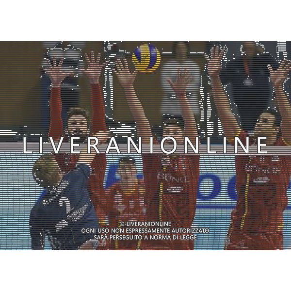 Regular Season SuperLega Volley UnipolSai 2016/2017 2a Giornata Ravenna - 07.10.2016 Brunge Ravenna-Top Volley Latina Nella Foto:Lyneel Julien-Kaminski Conrad-Torres Maurice-Klinkenberg Kevin /Ph.Vitez-Ag. Aldo Liverani