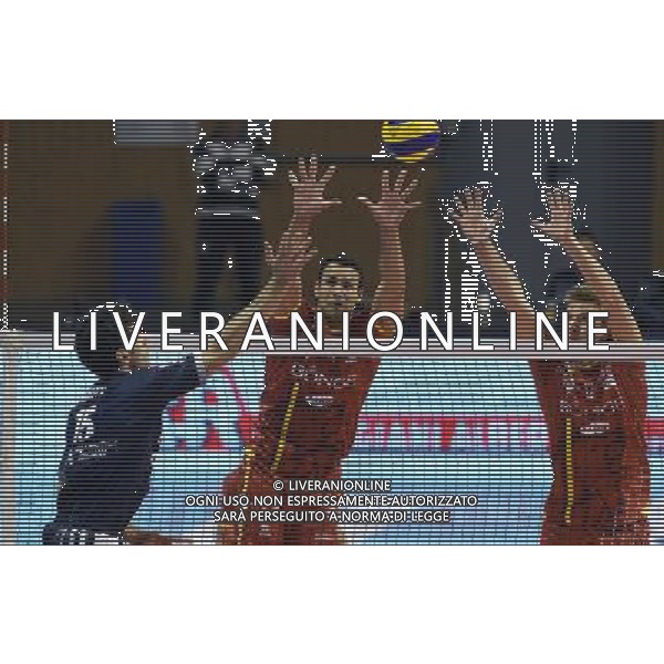 Regular Season SuperLega Volley UnipolSai 2016/2017 2a Giornata Ravenna - 07.10.2016 Brunge Ravenna-Top Volley Latina Nella Foto:Maruotti Gabriele-Torres Maurice-Bossi Elia /Ph.Vitez-Ag. Aldo Liverani