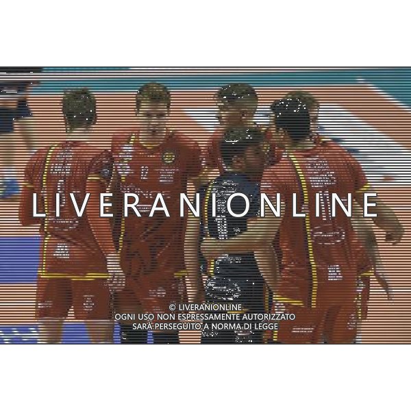 Regular Season SuperLega Volley UnipolSai 2016/2017 2a Giornata Ravenna - 07.10.2016 Brunge Ravenna-Top Volley Latina Nella Foto:Esultanza Ravenna Bossi Elia /Ph.Vitez-Ag. Aldo Liverani