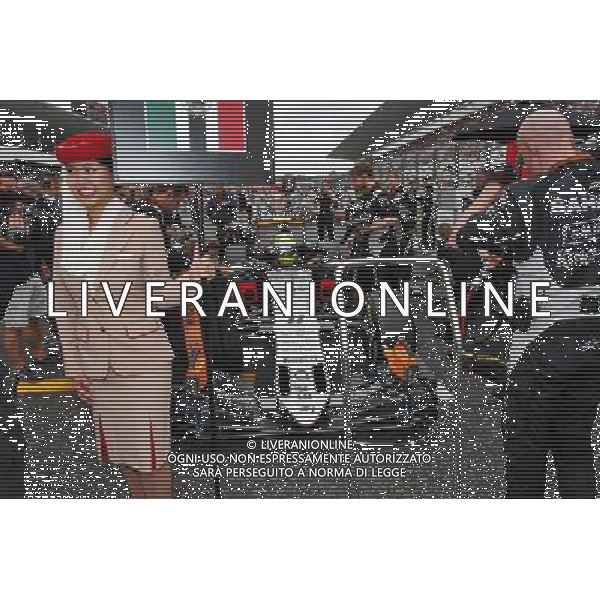 Sergio Perez (MEX) Sahara Force India F1 VJM09 on the grid. 09.10.2016. Formula 1 World Championship, Rd 17, Japanese Grand Prix, Suzuka, Japan, Race Day. AG ALDO LIVERANI SAS ONLY ITALY
