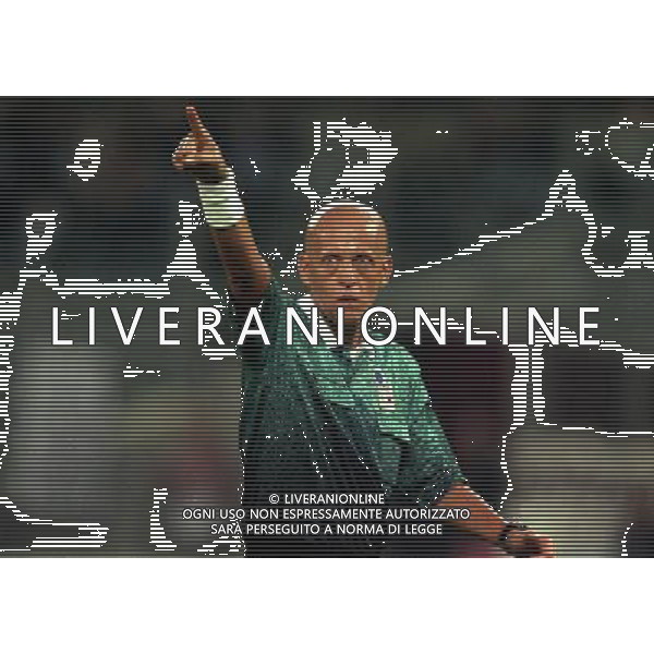 08-09-1998 TORINO MILAN COPPA ITALIA NELLA FOTO ARBITRO PIERLUIGI COLLINA AG ALDO LIVERANI SAS