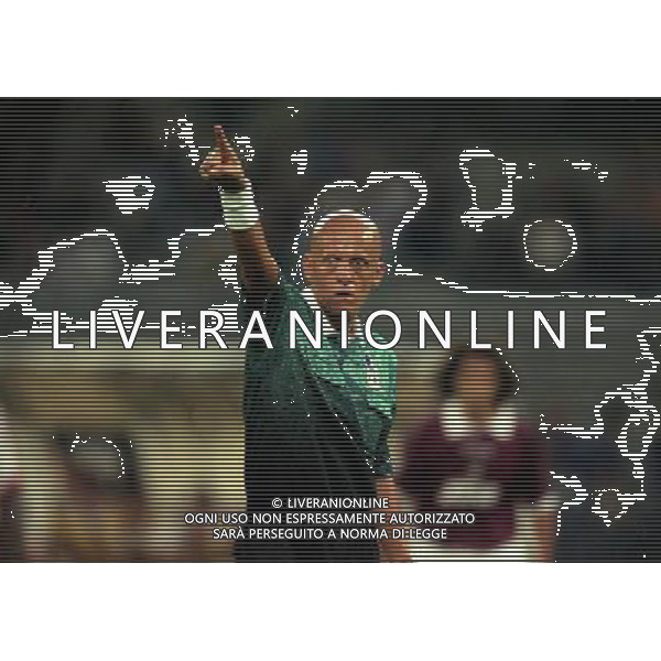 08-09-1998 TORINO MILAN COPPA ITALIA NELLA FOTO ARBITRO PIERLUIGI COLLINA AG ALDO LIVERANI SAS