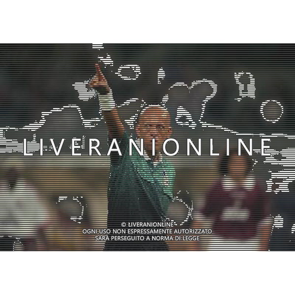 08-09-1998 TORINO MILAN COPPA ITALIA NELLA FOTO ARBITRO PIERLUIGI COLLINA AG ALDO LIVERANI SAS