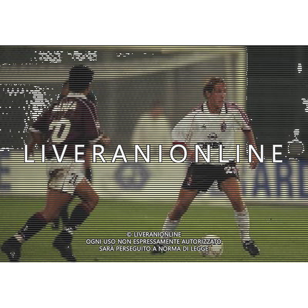 08-09-1998 TORINO MILAN COPPA ITALIA NELLA FOTO MASSIMO AMBROSINI AG ALDO LIVERANI SAS