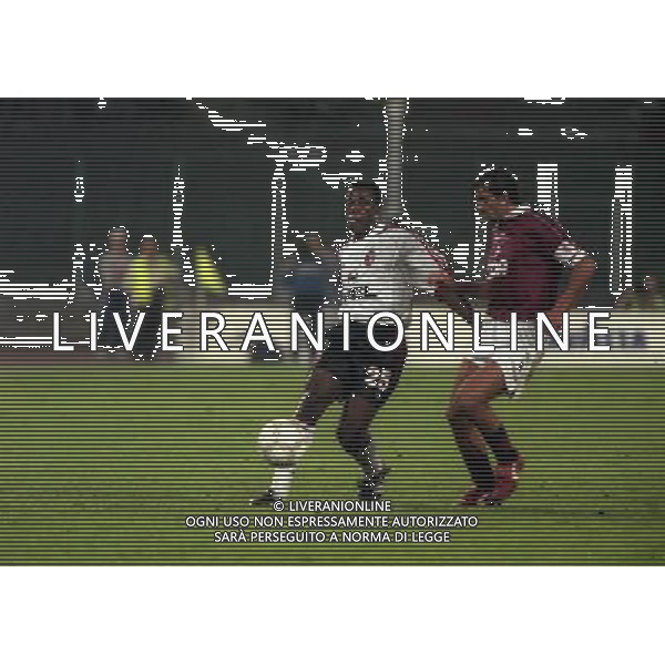 08-09-1998 TORINO MILAN COPPA ITALIA NELLA FOTO BRUNO N\'GOTTY E GIANLUIGI LENTINI AG ALDO LIVERANI SAS