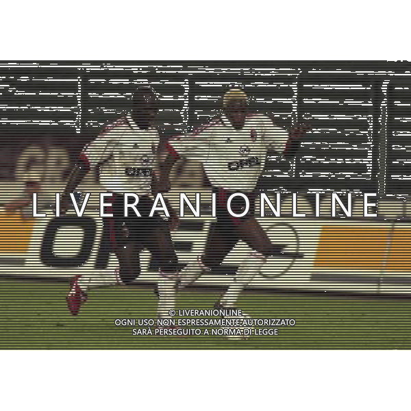 08-09-1998 TORINO MILAN COPPA ITALIA NELLA FOTO GEORGE WEAH E IBRAHIM BA AG ALDO LIVERANI SAS