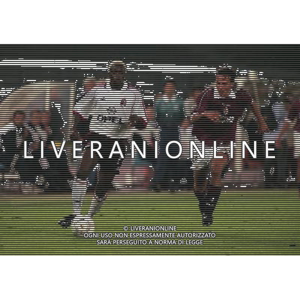 08-09-1998 TORINO MILAN COPPA ITALIA NELLA FOTO IBRAHIM BA E GIANLUCA COMOTTO AG ALDO LIVERANI SAS