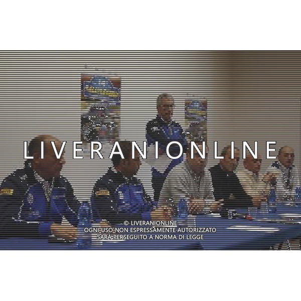 Rallylegend 2016 San Marino 14Âª Edizione nella foto: TEODORO LONFERNINI SEGRETARIO DI STATO E TURISMO DI SAN MARINO Â©CLAUDIO ZAMAGNI/AGENZIA ALDO LIVERANI S.A.S - CONFERENZA STAMPA DOPO L\'INCIDENTE ALLA 14a Edizione RALLY LEGEND 2016 San Marino 09 ottobre 2016
