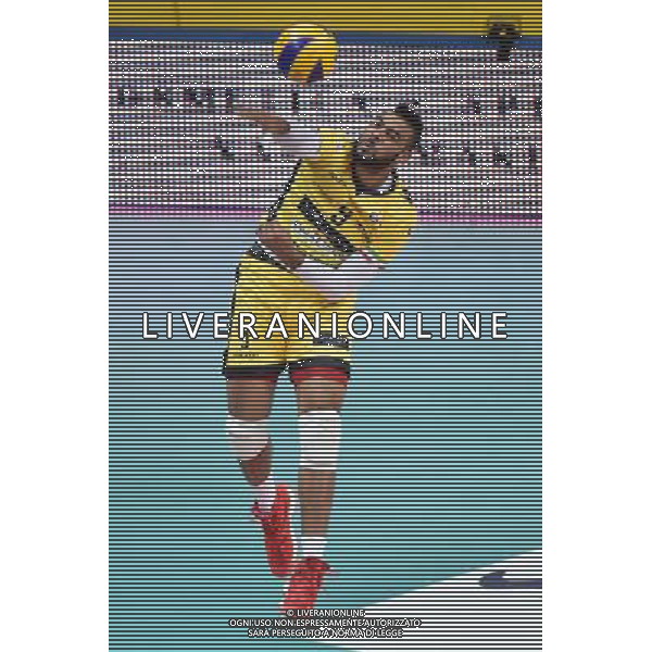 Busto Arsizio (VA) 9-10-2016 Pala Yamamay Campionato SuperLega UnipolSai Revivre Milano vs Azimut Modena nella foto Earvin Ngapeth (Azimut Modena) foto Roberto Garavaglia - ag. Aldo Liverani sas