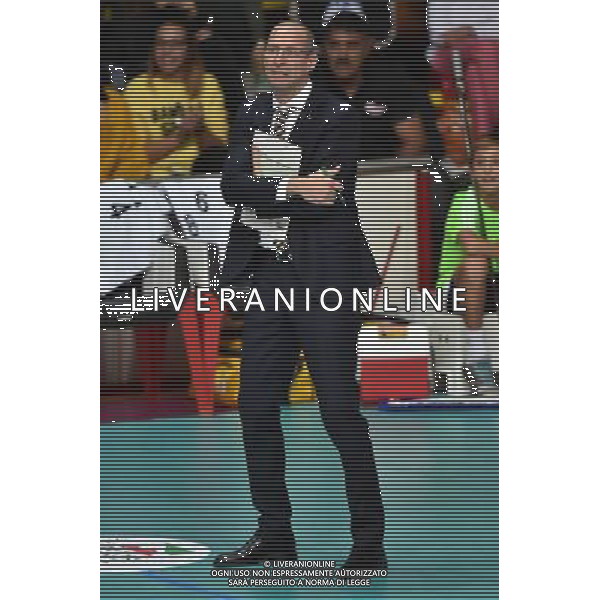 Busto Arsizio (VA) 9-10-2016 Pala Yamamay Campionato SuperLega UnipolSai Revivre Milano vs Azimut Modena nella foto Roberto Piazza allenatore Azimut Modena foto Roberto Garavaglia - ag. Aldo Liverani sas