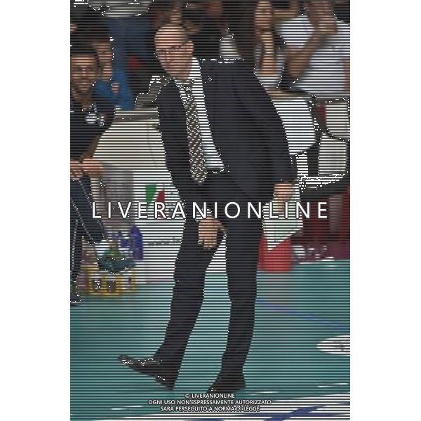Busto Arsizio (VA) 9-10-2016 Pala Yamamay Campionato SuperLega UnipolSai Revivre Milano vs Azimut Modena nella foto Roberto Piazza allenatore Azimut Modena foto Roberto Garavaglia - ag. Aldo Liverani sas