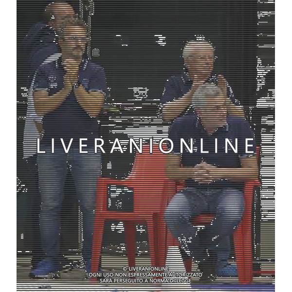 Alessandro Bovo allenatore del An Brescia,An Brescia-Savona coppa italia pallanuoto ,Brescia 7 ottobre 2016. AG ALDO LIVERANI SAS