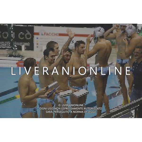 i giocatori olimpici dell An Brescia,An Brescia-Savona coppa italia pallanuoto ,Brescia 7 ottobre 2016. AG ALDO LIVERANI SAS
