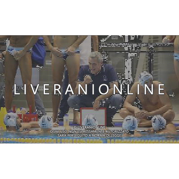 Alessandro Bovo allenatore del An Brescia,An Brescia-Savona coppa italia pallanuoto ,Brescia 7 ottobre 2016. AG ALDO LIVERANI SAS