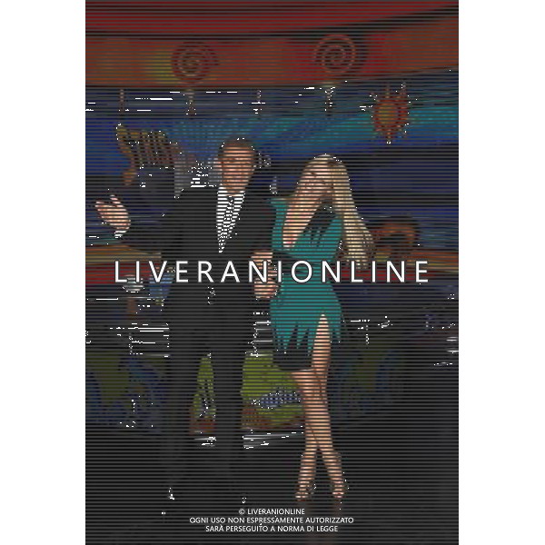Cologno Monzese ( MI ) 10/10/2016 Mediaset - Photocall Striscia la Notizia Nella foto: Ezio Greggio e Michelle Hunziker PH Lauro Montagnini AG ALDO LIVERANI SAS