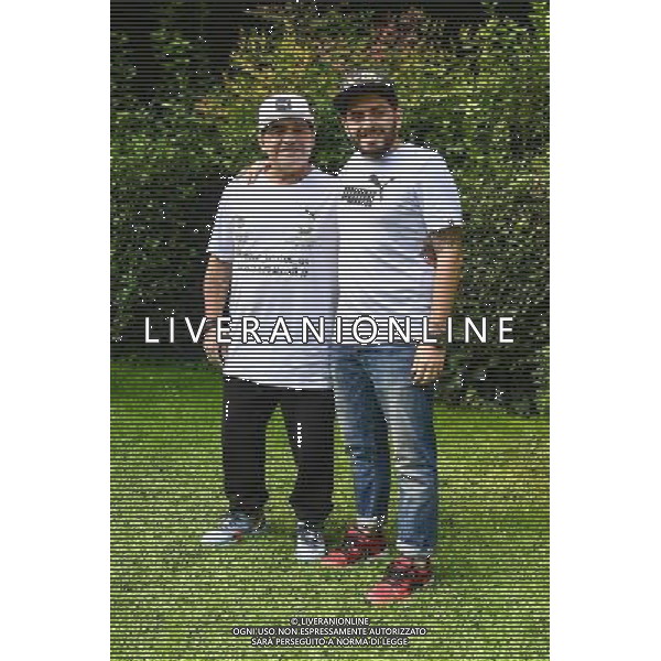 Presentazione della partita Uniti per la Pace - Roma 10.10.2016 - nella foto: Diego Armando Maradona con il figlio Diego Armando Junior /Ph.Corradetti-Ag Aldo Liverani