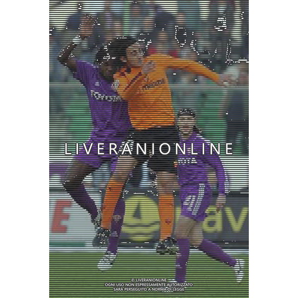 Fiorentina - Roma Coppa Italia Tim Cup 16/03/2005 nella foto cristian obodo e aquilani alberto ph terruso/agenzia aldo liverani