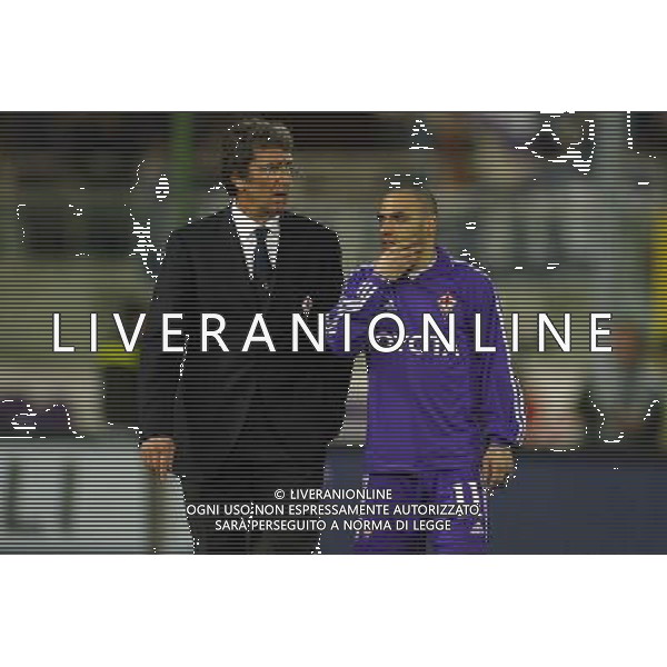 Fiorentina - Roma Coppa Italia Tim Cup 16/03/2005 nella foto dino zoff e fabrizio miccoli ph gianni nucci/agenzia aldo liverani