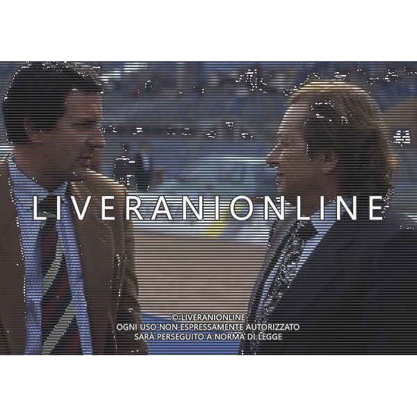 RETROSPETTIVA ADELIO MORO CALCIATORE NELLA FOTO ADELIO MORO CON IL PRESIDENTE DEL BRESCIA GINO CORIONI AG ALDO LIVERANI SAS