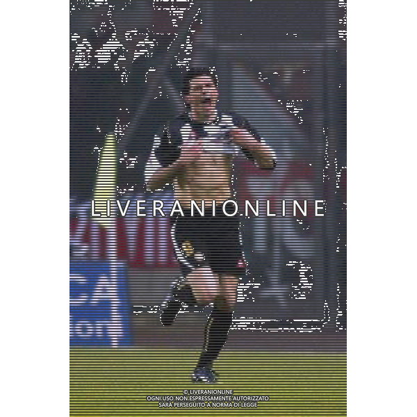 UDINESE - MILAN COPPA ITALIA TIM CUP 16/03/2005 NELLA FOTO ESULTANZA DOPO IL GOL DI VINCENZO IAQUINTA PH PAOLA GARBUIO/AGENZIA ALDO LIVERANI