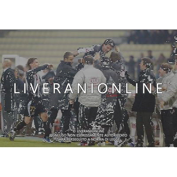 UDINESE - MILAN COPPA ITALIA TIM CUP 16/03/2005 NELLA FOTO ESULTANZA DOPO IL GOL DI VINCENZO IAQUINTA PH PAOLA GARBUIO/AGENZIA ALDO LIVERANI