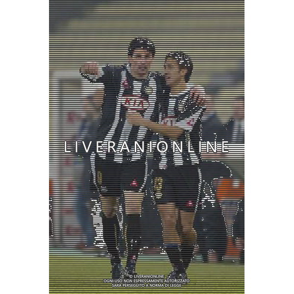 UDINESE - MILAN COPPA ITALIA TIM CUP 16/03/2005 NELLA FOTO ESULTANZA DOPO IL GOL DI VINCENZO IAQUINTA PH PAOLA GARBUIO/AGENZIA ALDO LIVERANI