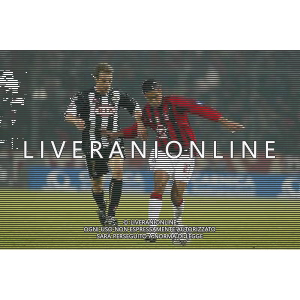 UDINESE - MILAN COPPA ITALIA TIM CUP 16/03/2005 NELLA FOTO DAMIANO ZENONI E SERGINHO PH PAOLA GARBUIO/AGENZIA ALDO LIVERANI