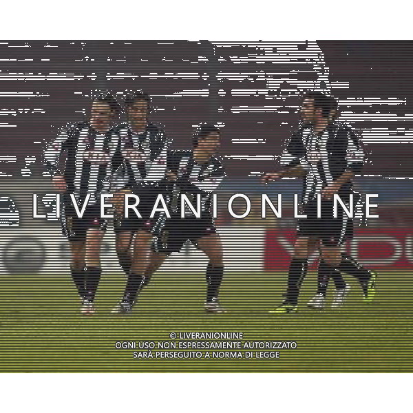 UDINESE - MILAN COPPA ITALIA TIM CUP 16/03/2005 NELLA FOTO ESULTANZA DOPO IL GOL DI STEFANO MAURI PH PAOLA GARBUIO/AGENZIA ALDO LIVERANI