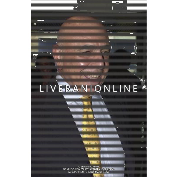 MILANO,29-08-02 DFP/FOTO GIORGIO RAVEZZANI ASSEMBLEA LEGA CALCIO: ADRIANO GALLIANI AG ALDO LIVERANI SAS