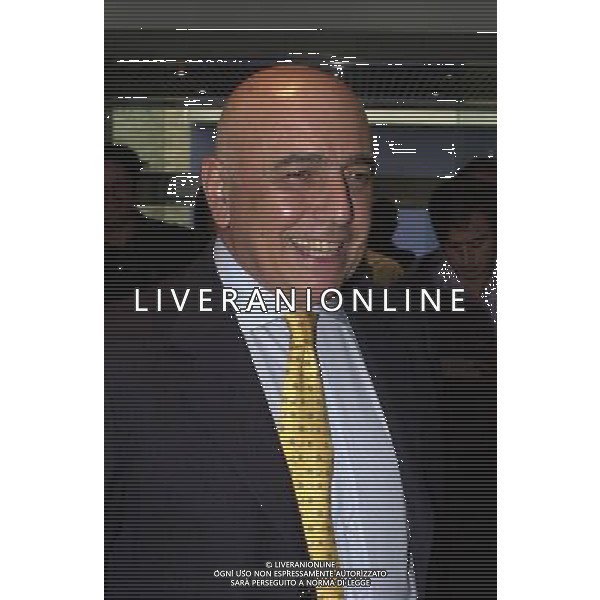 MILANO,29-08-02 DFP/FOTO GIORGIO RAVEZZANI ASSEMBLEA LEGA CALCIO: ADRIANO GALLIANI AG ALDO LIVERANI SAS
