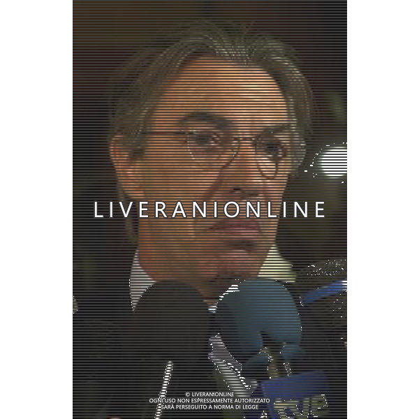 MILANO,30-08-02 DFP/FOTO GIORGIO RAVEZZANI MASSIMO MORATTI IN SARAS AG ALDO LIVERANI SAS