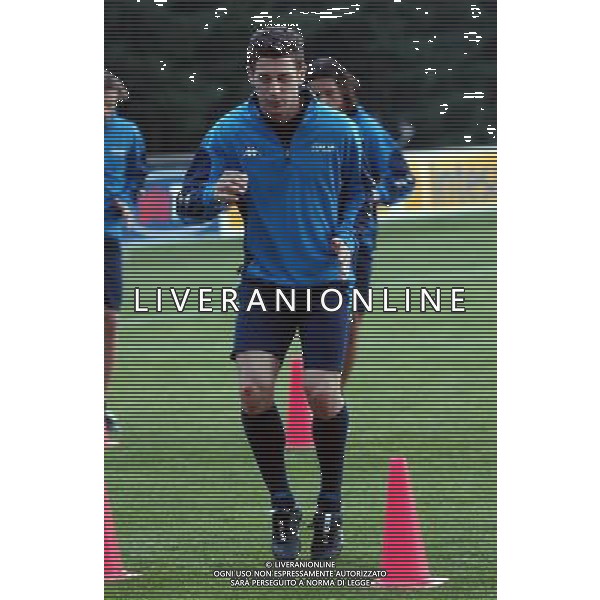 MILANELLO(VA) 15-04-02 DFP/FOTO GIORGIO RAVEZZANI ALLENAMENTO NAZIONALE ITALIANA: BONERA DANIELE AG ALDO LIVERANI SAS