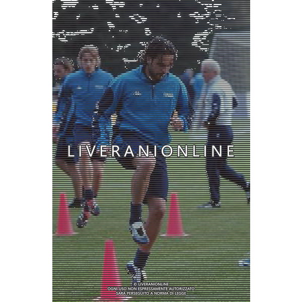 MILANELLO(VA) 15-04-02 DFP/FOTO GIORGIO RAVEZZANI ALLENAMENTO NAZIONALE ITALIANA: STEFANO FIORE AG ALDO LIVERANI SAS