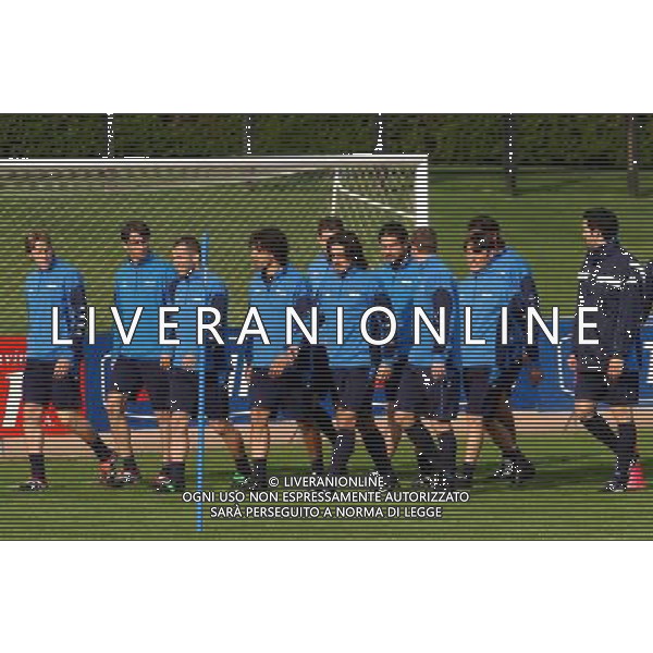 MILANELLO(VA) 15-04-02 DFP/FOTO GIORGIO RAVEZZANI ALLENAMENTO NAZIONALE ITALIANA: GRUPPO GIOCATORI AG ALDO LIVERANI SAS