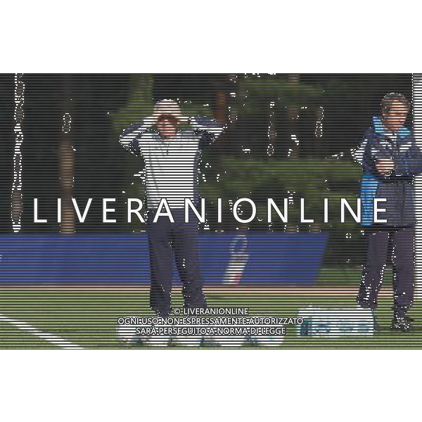 MILANELLO(VA) 15-04-02 DFP/FOTO GIORGIO RAVEZZANI ALLENAMENTO NAZIONALE ITALIANA: GIOVANNI TRAPATTONI AG ALDO LIVERANI SAS