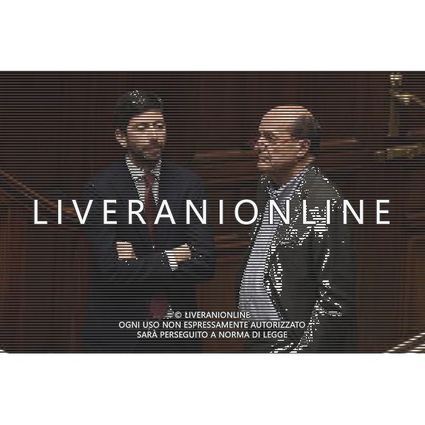 Comunicazioni dei Presidente del Consiglio dei ministri Matteo Renzi in vista del Consiglio europeo del 20 e 21 ottobre 2016 - Roma - 12.10.2016 - nella foto: Roberto Speranza e Pier Luigi Bersani / Ph. Corradetti-Ag Aldo Liverani/ AGENZIA ALDO LIVERANI SAS 